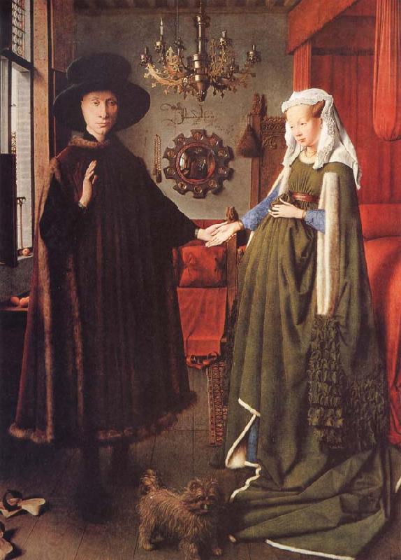 Jan Van Eyck Giovanni Aronolfini und seine Braut Giovanna Cenami China oil painting art